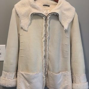 Nigel Preston cream suede coat